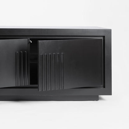 Rock Sideboard Unit Low Black