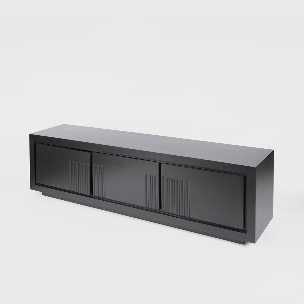 Rock Sideboard Unit Low Black