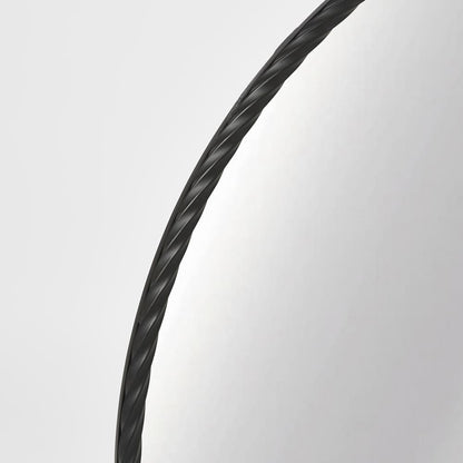 Palais Round Mirror Large Black
