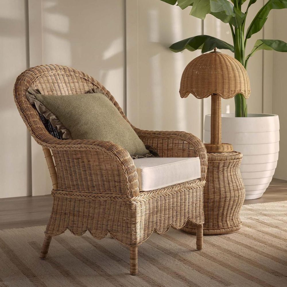 Long Island Rattan Occasional Armchair