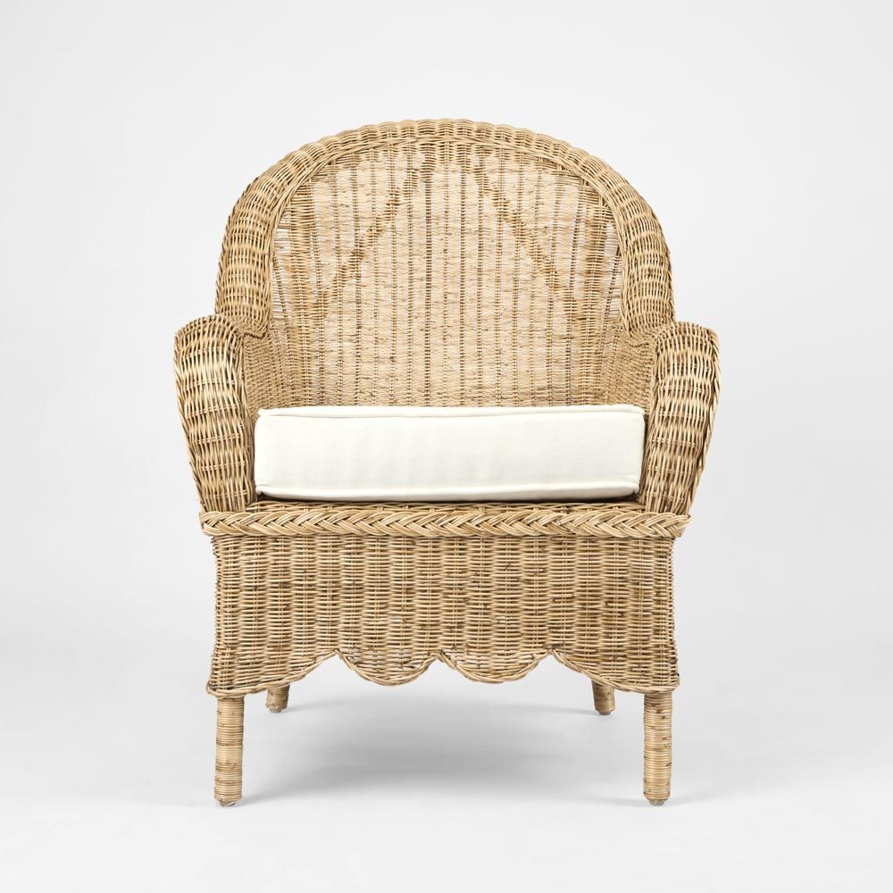 Long Island Rattan Occasional Armchair