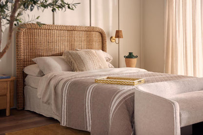 Long Island Qs Rattan Bedhead