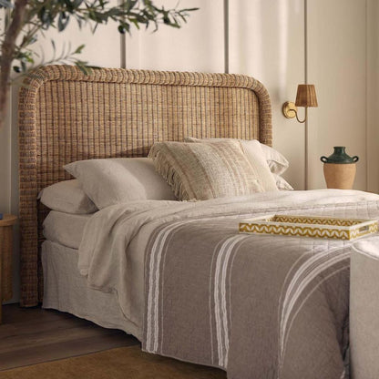 Long Island Qs Rattan Bedhead
