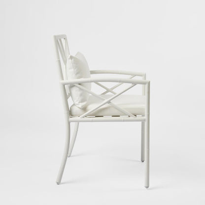 Elodie Outdoor Dining Chair White