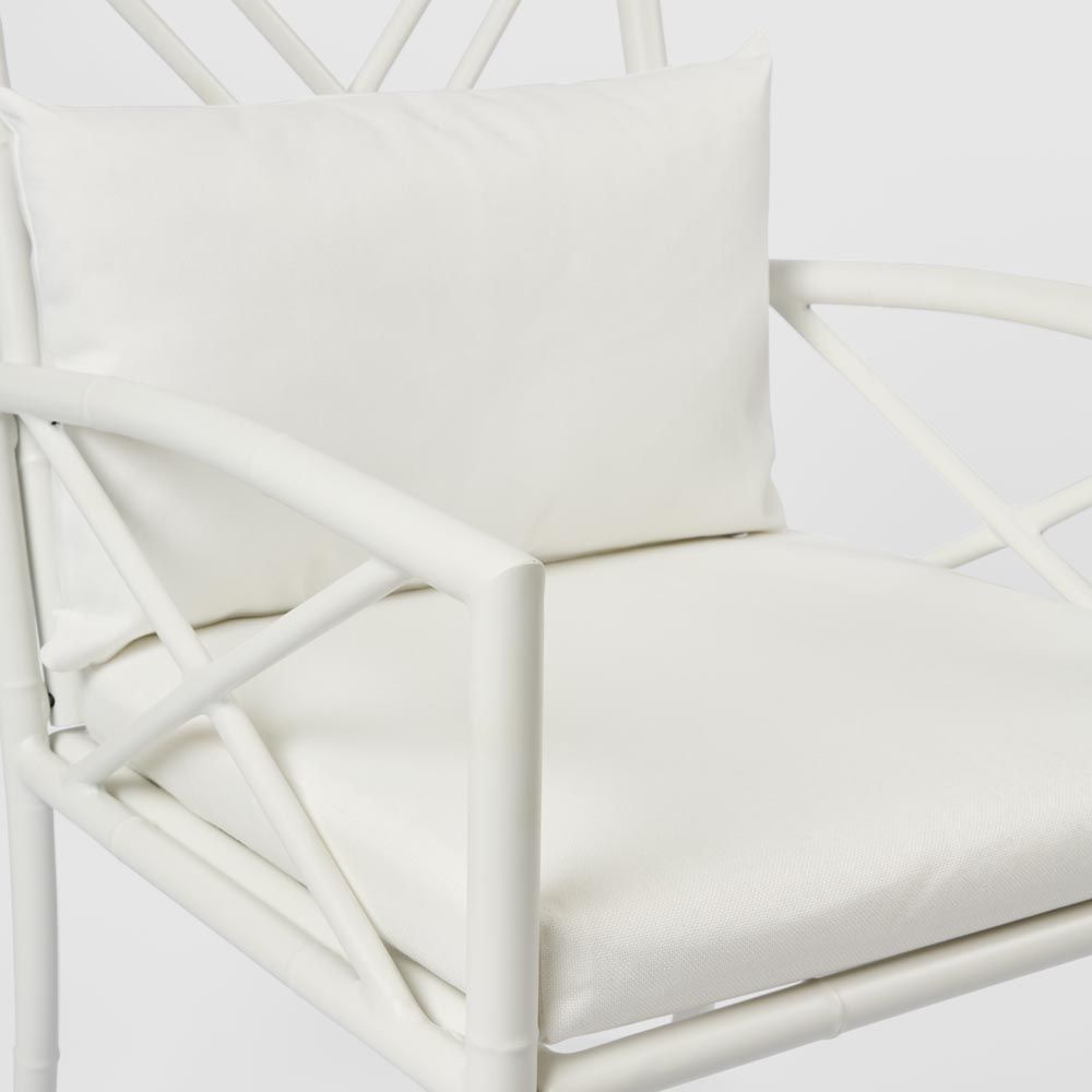 Elodie Outdoor Dining Chair White