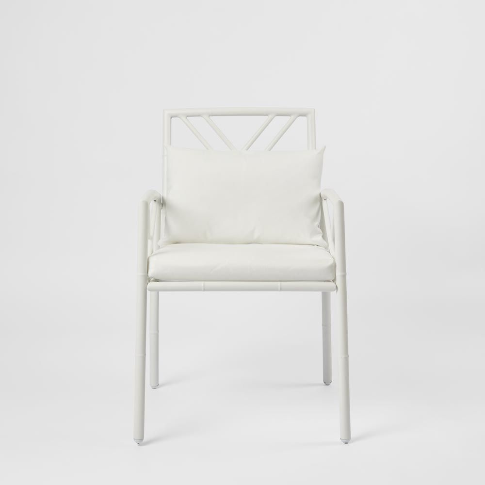 Elodie Outdoor Dining Chair White