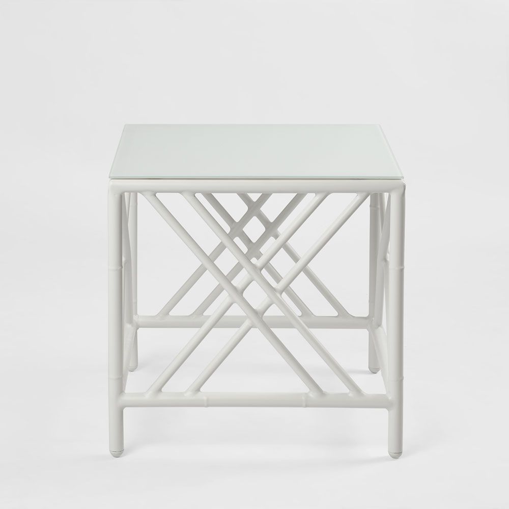 Elodie Outdoor Side Table White