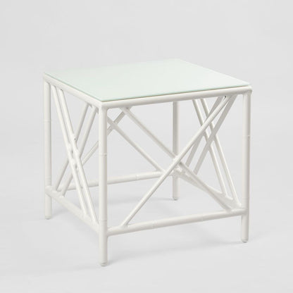 Elodie Outdoor Side Table White