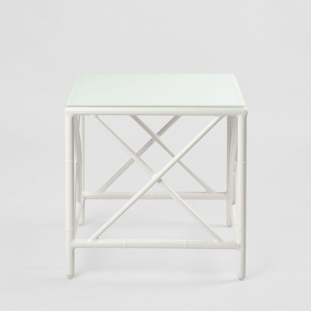 Elodie Outdoor Side Table White