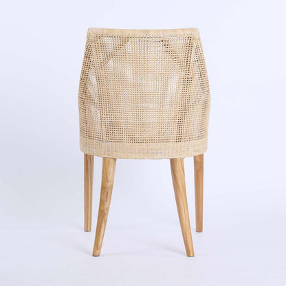Charlotte Rattan Dining Chair Natural Whitewash