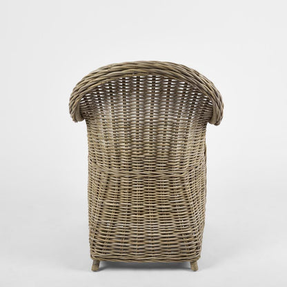 Long Island Wicker Chair With Cushion - Outdoor Under-Cover
