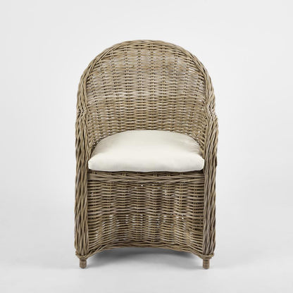 Long Island Wicker Chair With Cushion - Outdoor Under-Cover