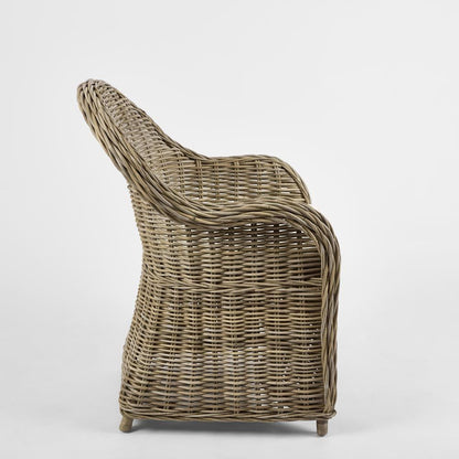 Long Island Wicker Chair With Cushion - Outdoor Under-Cover