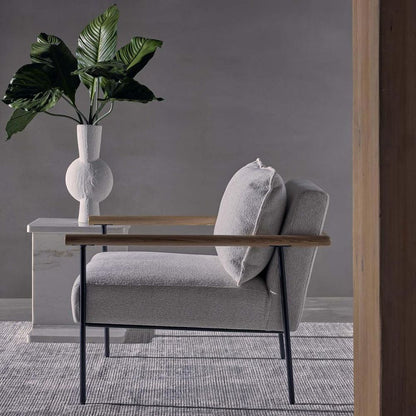 Liam Armchair Ivory & Natural