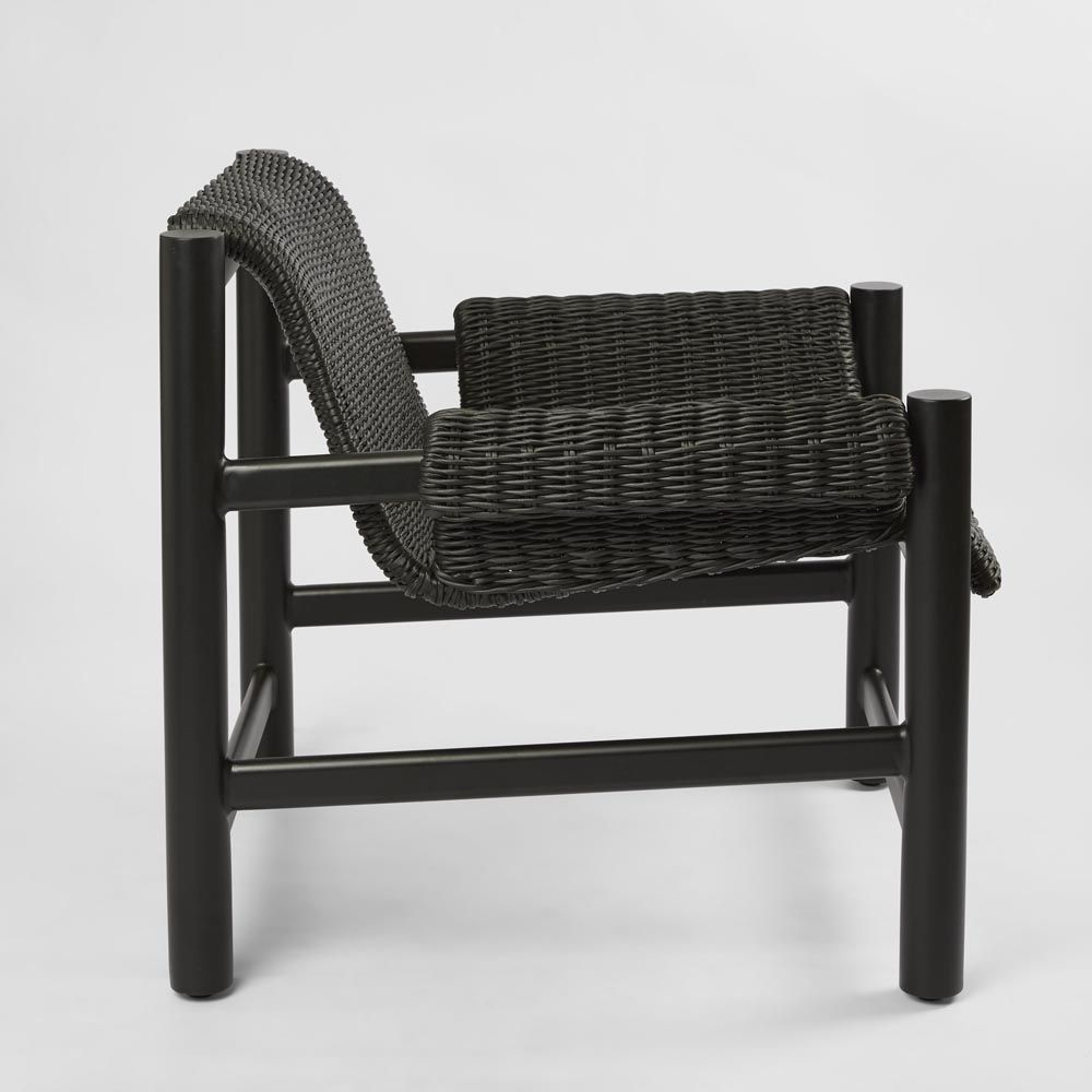 Riven Outdoor Occasional Armchair Black