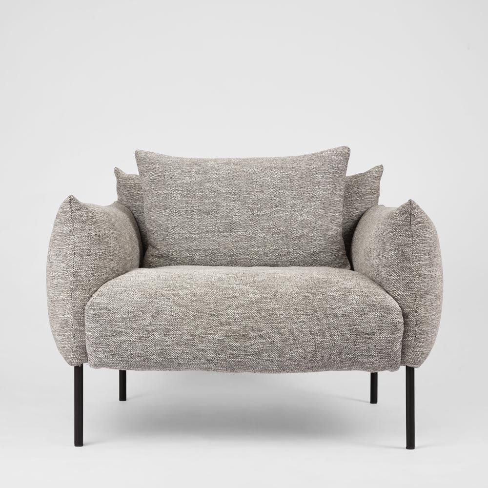 Giano Armchair Grey Fleck