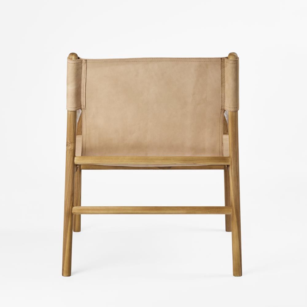 Miles Leather Sling Armchair