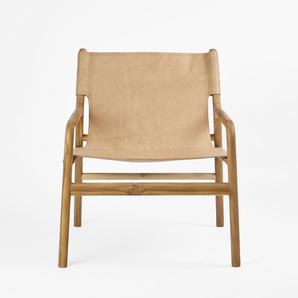 Miles Leather Sling Armchair
