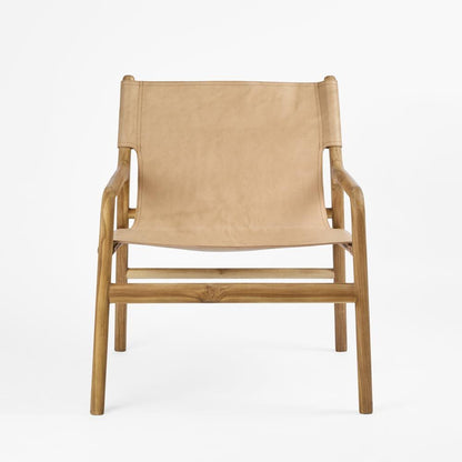 Miles Leather Sling Armchair