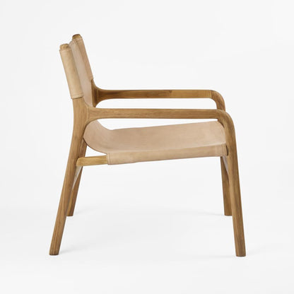 Miles Leather Sling Armchair