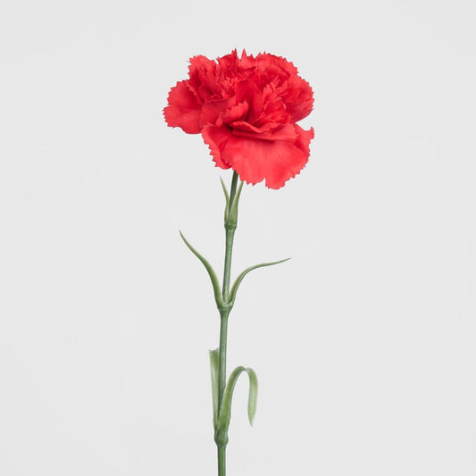 Real Touch Carnation Stem Red