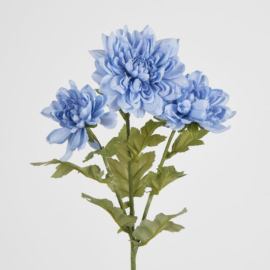Chrysanthemum Spray X 3 Blue