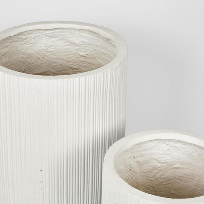 Alicia Planter Set Of 2 White
