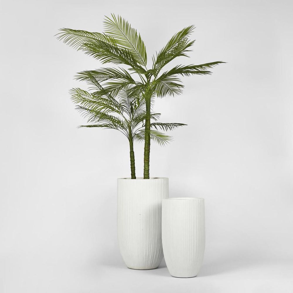 Alicia Planter Set Of 2 White