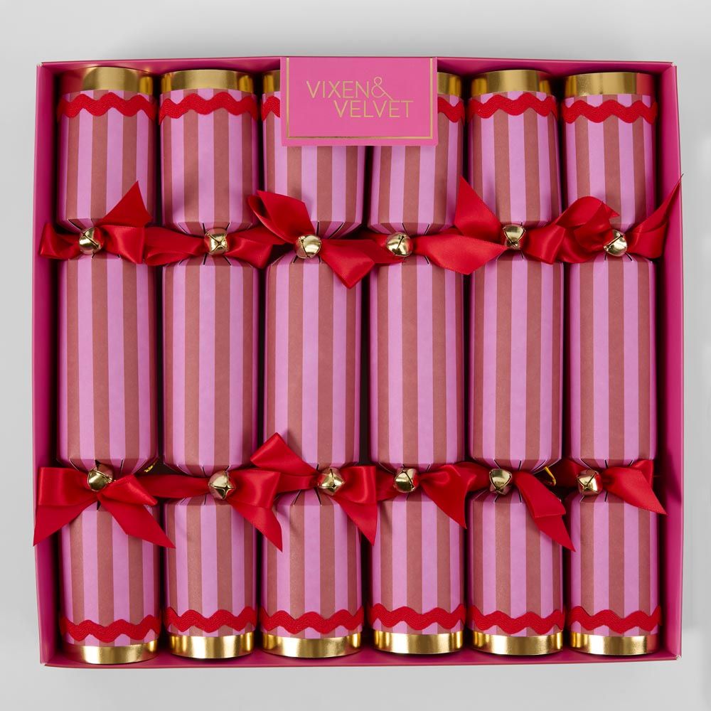 Scarlet Stripe Crackers Fuchsia
