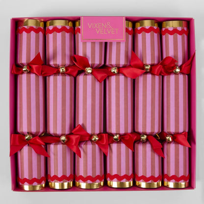 Scarlet Stripe Crackers Fuchsia