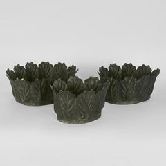 Kale Pots Set Of 3 Charcoal