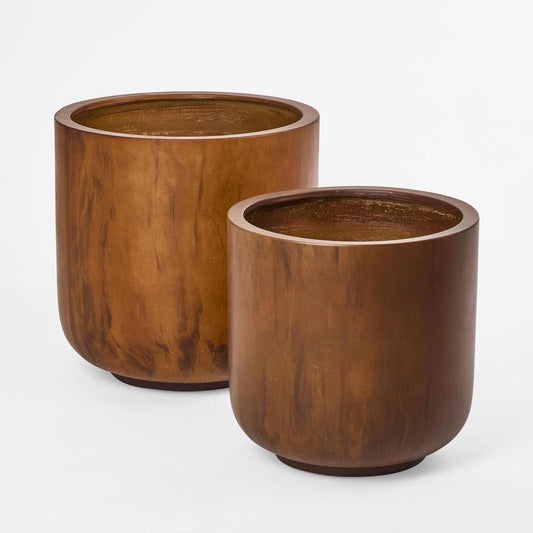 Florian Set Of 2 Planter Rust Look