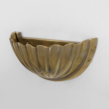 Half Moon Shell Shade Wall Light Large