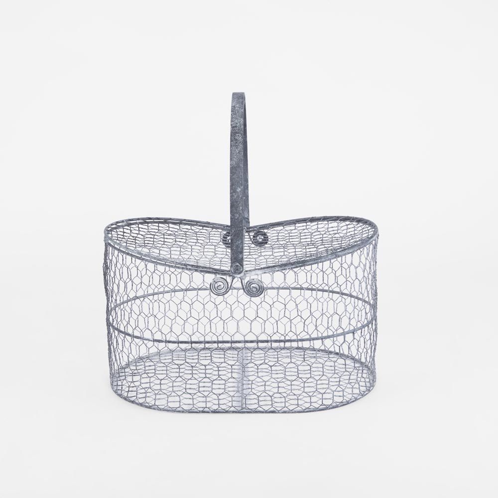 Basket With Flip Lids