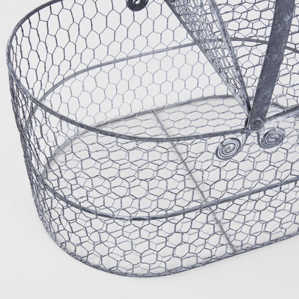 Basket With Flip Lids