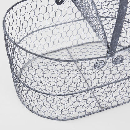 Basket With Flip Lids