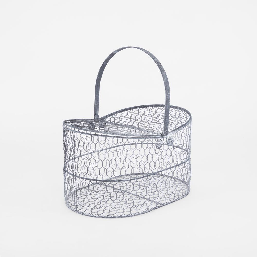 Basket With Flip Lids