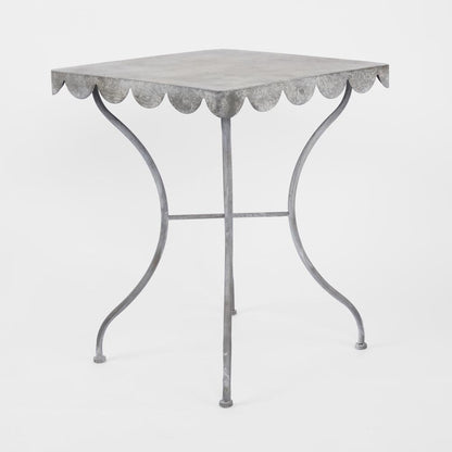 Positano Scalloped Metal Table