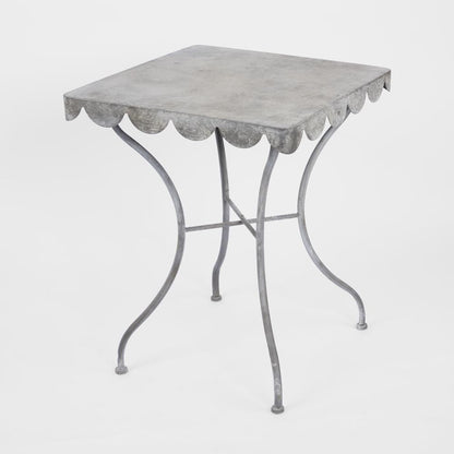 Positano Scalloped Metal Table