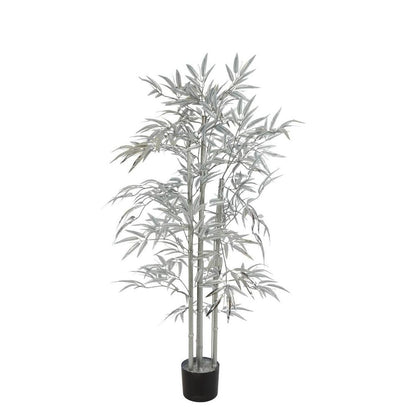 Bamboo Tree 520 Leaves Metallic Silver