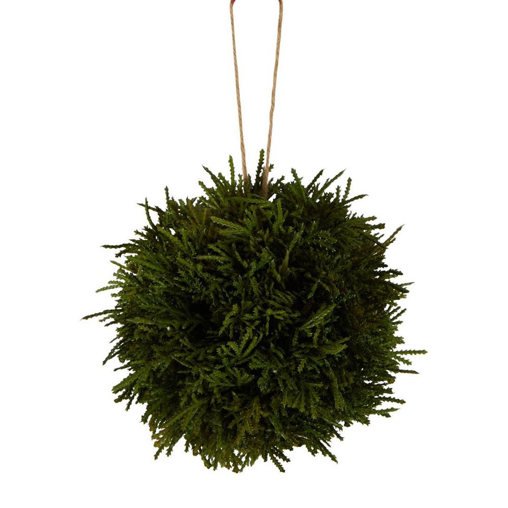 Cypress Hanging Ball Green 15Cm