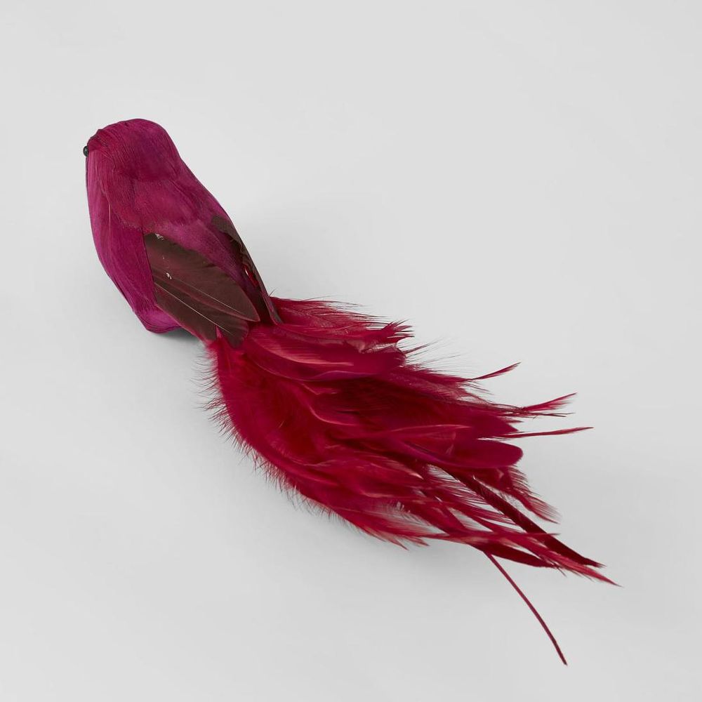 Olsern Clip On Bird Dark Red (Set Of 4)