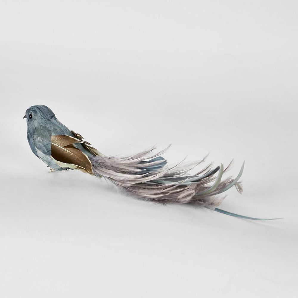 Olsern Clip On Bird Light Blue (Set Of 4)
