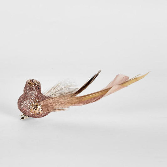 Sprinkle Clip On Bird Pink (Set Of 6)
