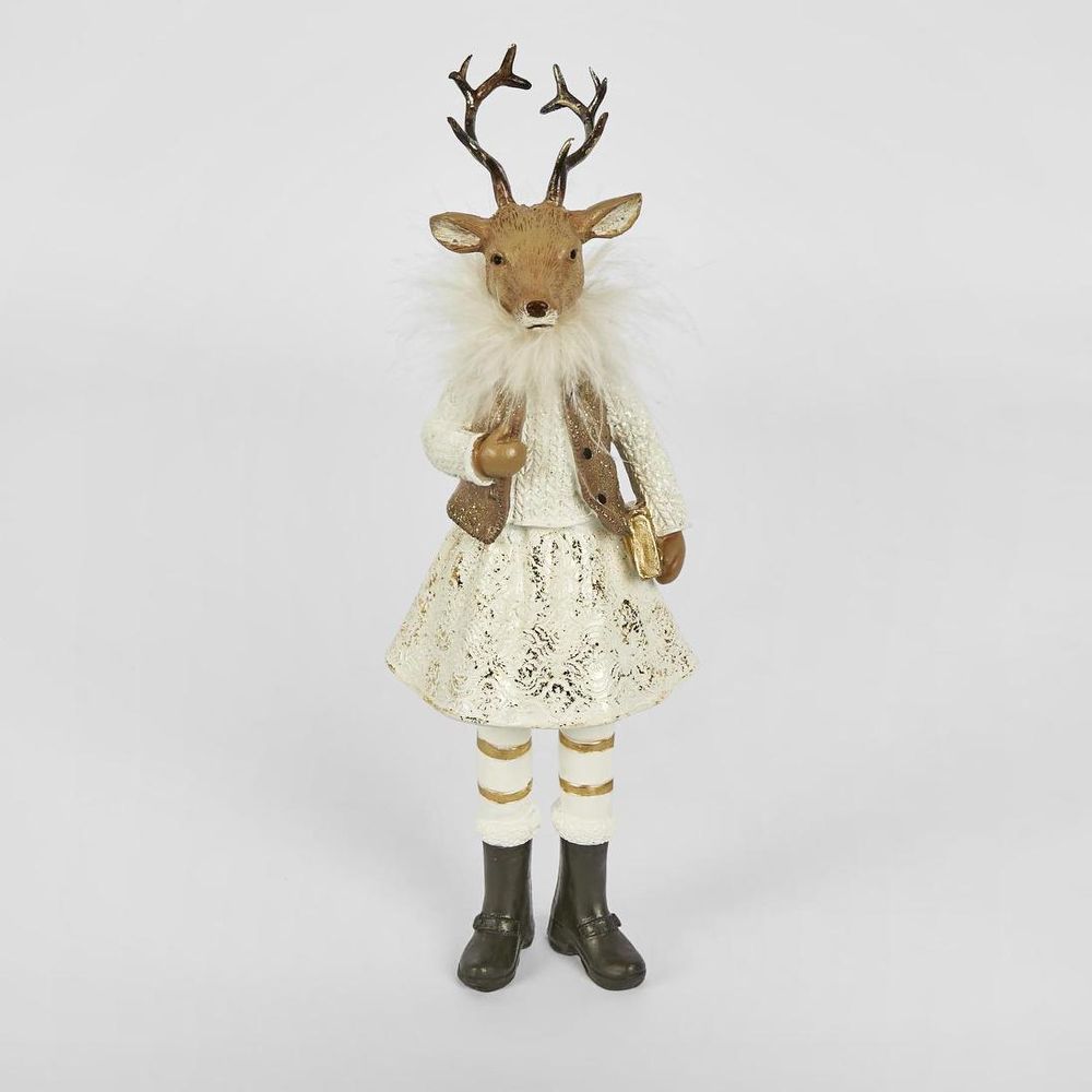 Reg And Jen Xmas Deer (Set Of 2)