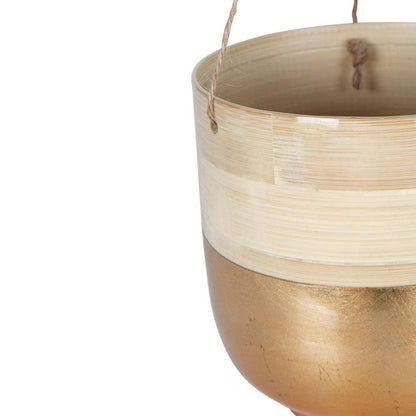 Saison Bamboo Planter Set Of 2 Gold