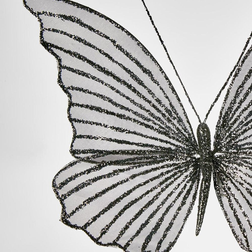 Sera Clip On Butterfly Black Sml