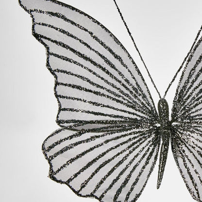Sera Clip On Butterfly Black Sml