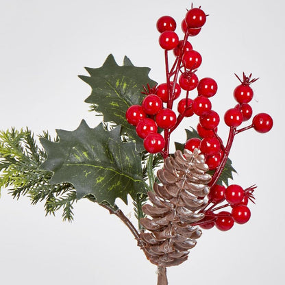 Pine Berry Pick 28Cm