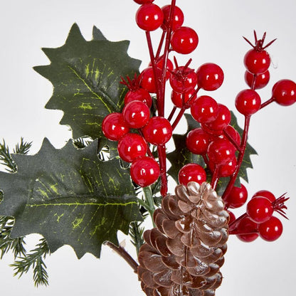 Pine Berry Pick 28Cm